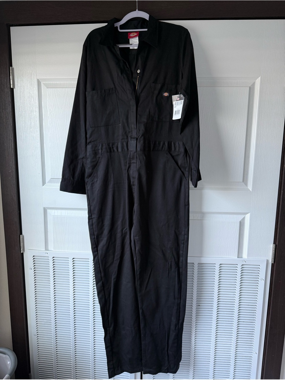 Dickies NWT Women’s Black Long Sleeve Cotton Coveralls Size Large